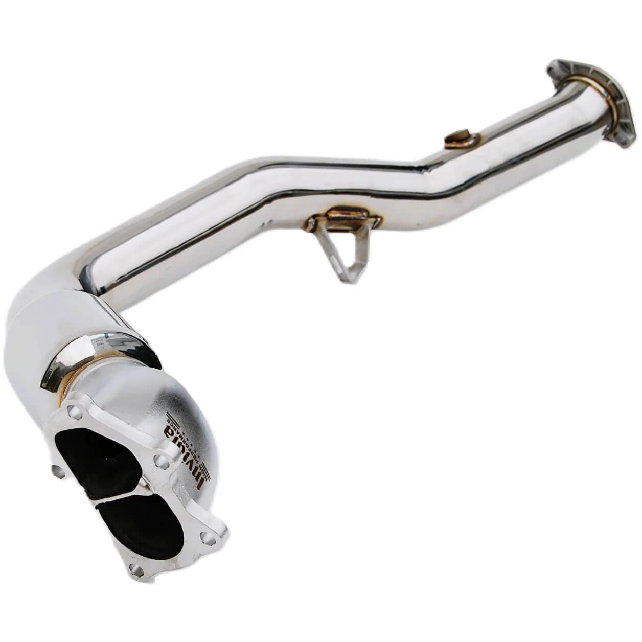 Invidia Downpipe (Divorced Bellmouth, w/ Cat), 2002-2007 WRX & 2004-2007 STi - Angle 3