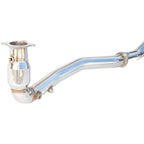 Invidia Downpipe (w/ Cat & Two O2 Sensor Fittings), 2015-2021 WRX (AT) - Angle 2