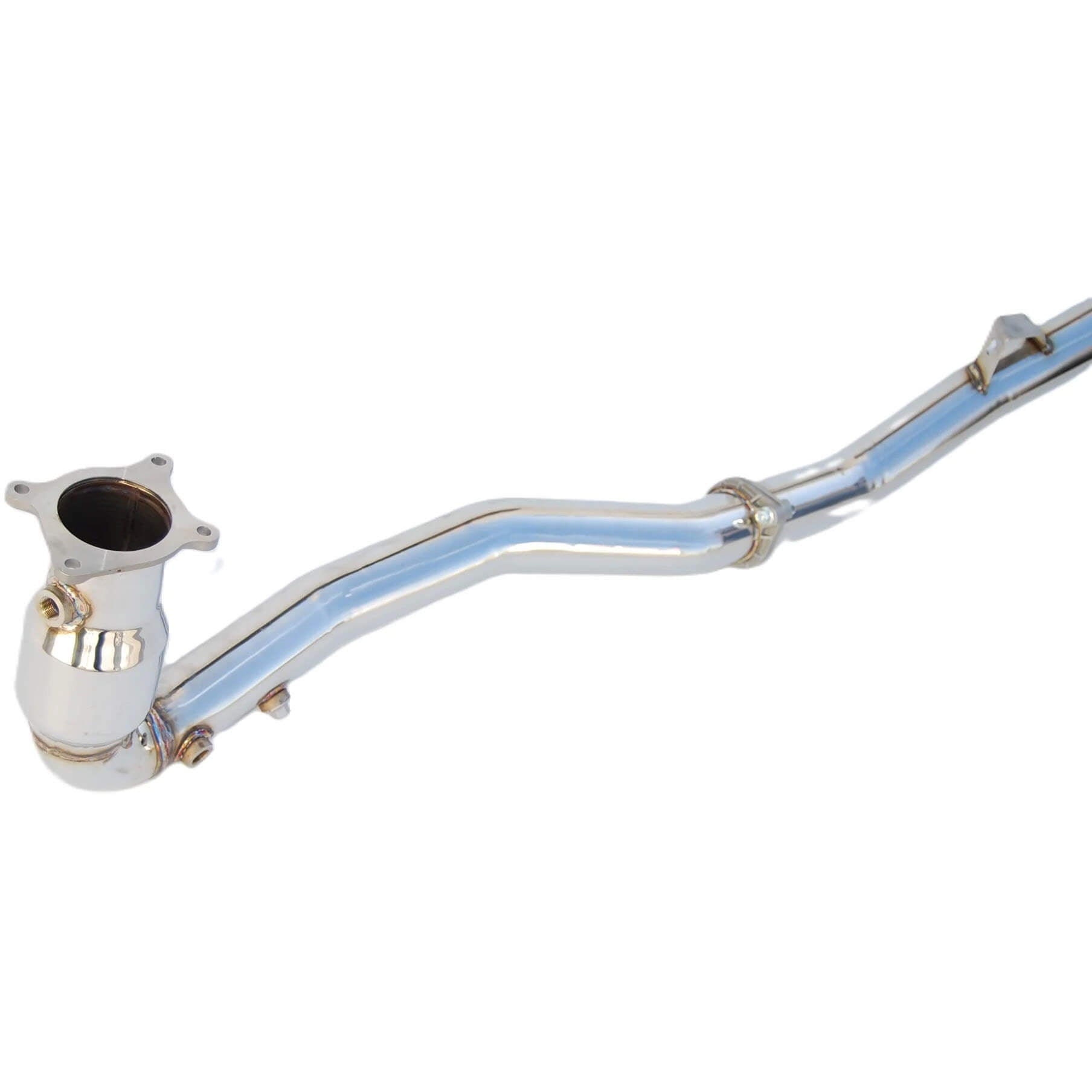 Invidia Downpipe (w/ Cat & Two O2 Sensor Fittings), 2015-2021 WRX (AT) - Angle 3