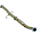 Invidia Front Pipe w/ High Flow Cat (76mm), 2023-2025 GR Corolla - Angle 2