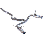 Invidia Full Titanium N1 Cat-Back Exhaust w/ Dual 101mm Tips, 2008-2014 WRX & 2011-2014 STi (Sedan) - Angle 2