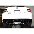 Invidia Full Titanium N1 Cat-Back Exhaust w/ Dual 101mm Tips, 2008-2014 WRX & 2011-2014 STi (Sedan) - Angle 6