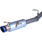 Invidia Full Titanium Racing Cat-Back Exhaust w/ Single 101mm Tip, 2008-2014 WRX & STI (Hatch) - Angle 2