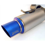 Invidia Full Titanium Racing Cat-Back Exhaust w/ Single 101mm Tip, 2013-2020 BRZ/FR-S/86 - Angle 2