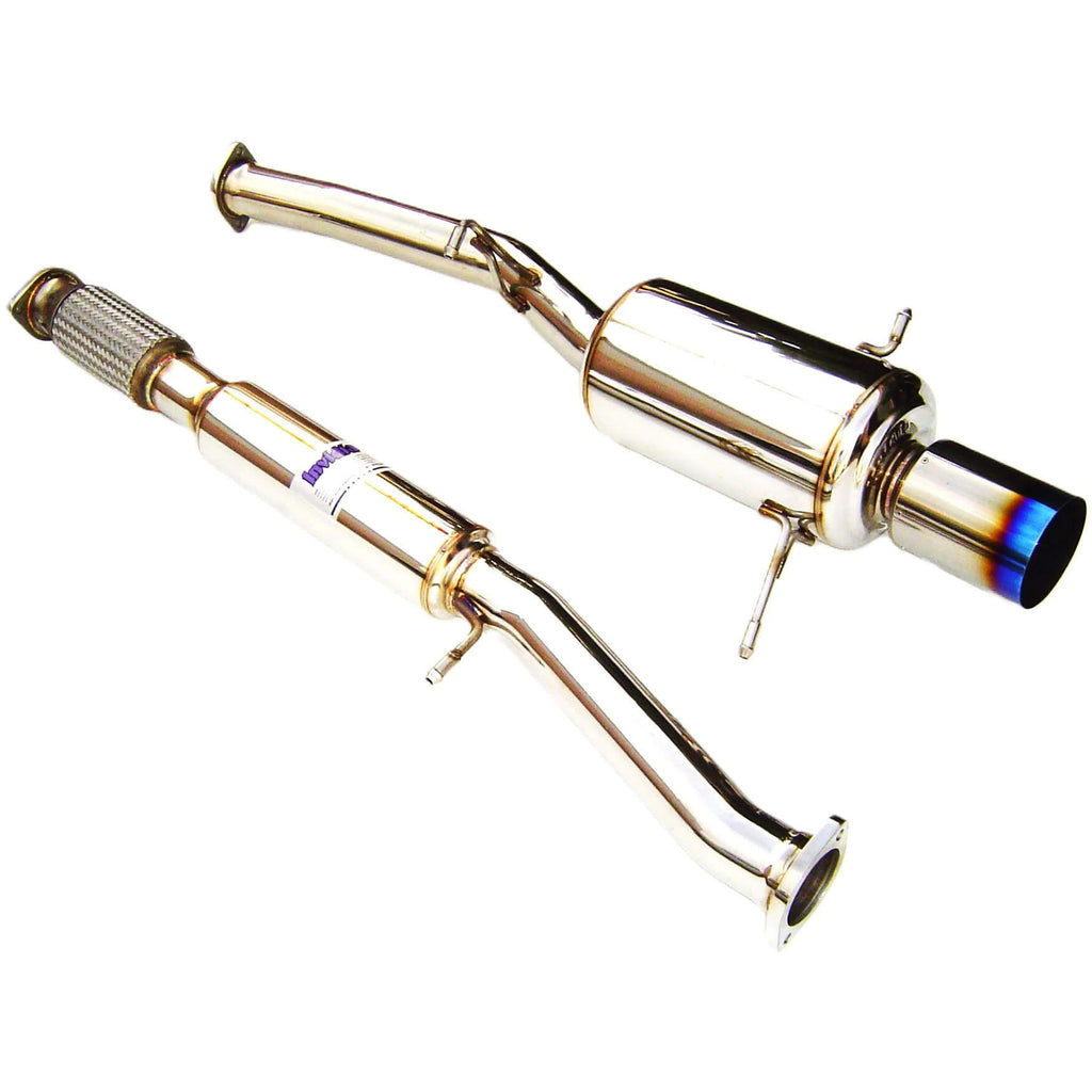 Invidia G200 Cat-Back Exhaust w/ 125mm Ti Tip, 2002-2007 WRX & 2004-2007 STi - Angle 2