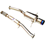 Invidia G200 Cat-Back Exhaust w/ 125mm Ti Tip, 2002-2007 WRX & 2004-2007 STi - Angle 2
