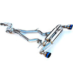 Invidia Gemini Cat-Back Dual Exhaust w/ Valve & Single-Layer 125mm Ti Tips, 2020-2021 GR Supra - Angle 2