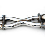 Invidia Gemini Cat-Back Exhaust System w/ Rolled 110mm SS Tips, 2003-2009 350Z - Angle 3