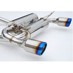 Invidia Gemini Cat-Back Exhaust System w/ Rolled 110mm Ti Tips, 2003-2009 350Z - Angle 2