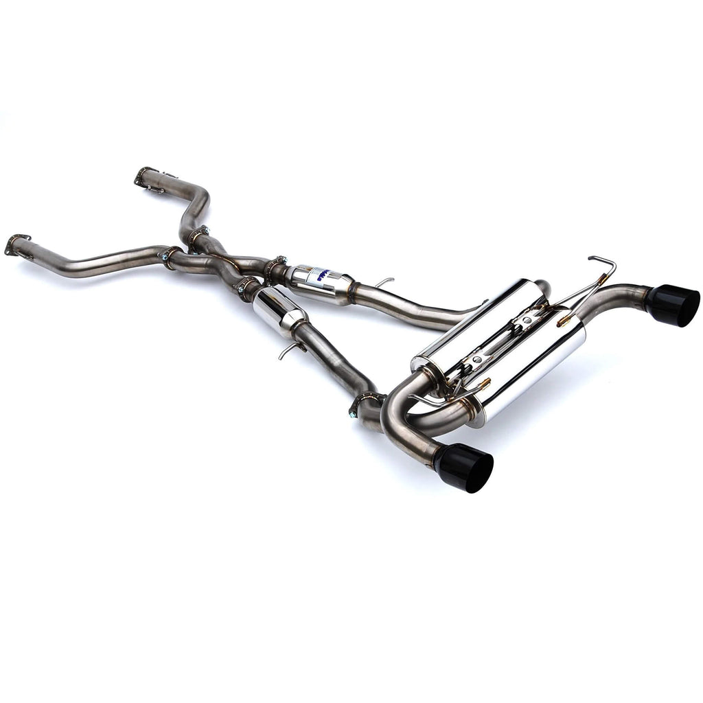 Invidia Gemini Cat-Back Exhaust System w/ Single-Layer 110mm Black Tips, 2023-2025 Nissan Z
