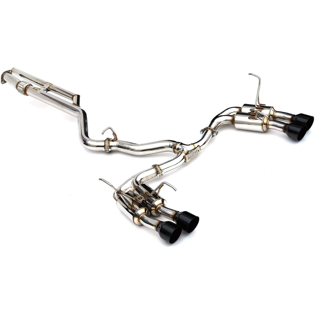 Invidia Gemini Cat-Back Exhaust w/ Quad 101mm Black Tips, 2022-2026 WRX