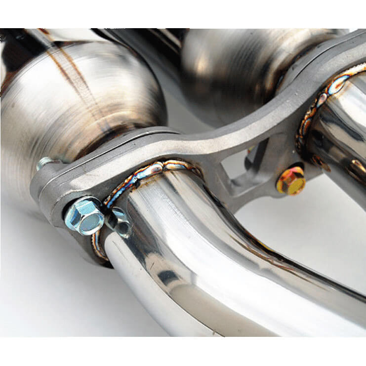 Invidia Gemini Cat-Back Exhaust w/ Single-Layer 101mm Ti Tips, 2003-2009 350Z - Angle 2