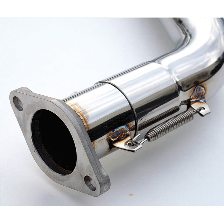 Invidia Gemini Cat-Back Exhaust w/ Single-Layer 101mm Ti Tips, 2003-2009 350Z - Angle 3