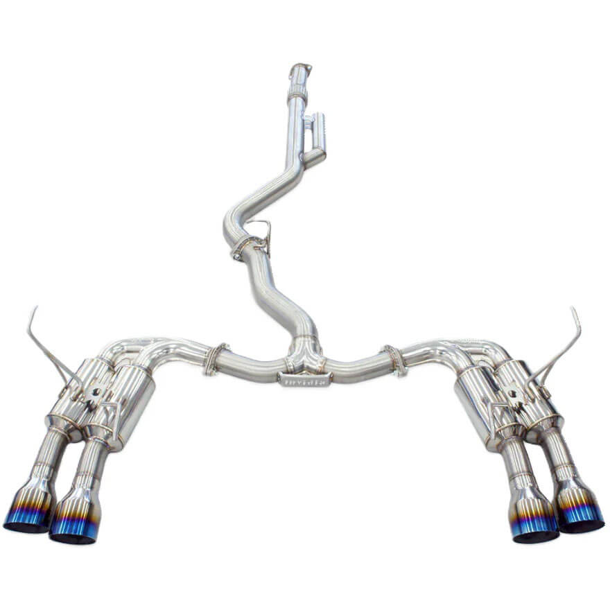 Invidia Gemini R400 Cat-Back Exhaust System w/ Quad 101mm Ti Tips, 2022-2026 WRX