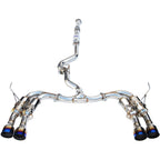 Invidia Gemini R400 Cat-Back Exhaust System w/ Quad Single-Layer 101mm Ti Tips, 2015-2021 WRX & STi