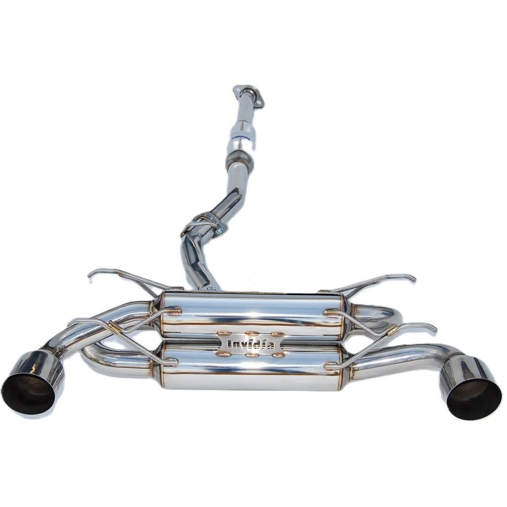 Invidia Gemini R400 Cat-Back Exhaust w/ Dual Single-Layer 101mm SS Tips, 2013-2020 BRZ/FR-S/86