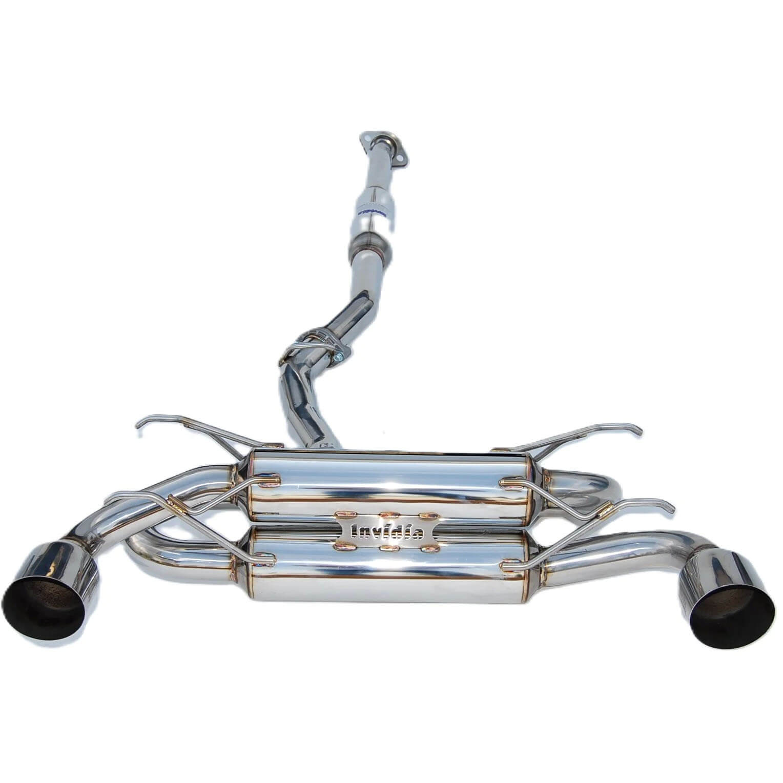 Invidia Gemini R400 Cat-Back Exhaust w/ Dual Single-Layer 101mm SS Tips, 2013-2020 BRZ/FR-S/86
