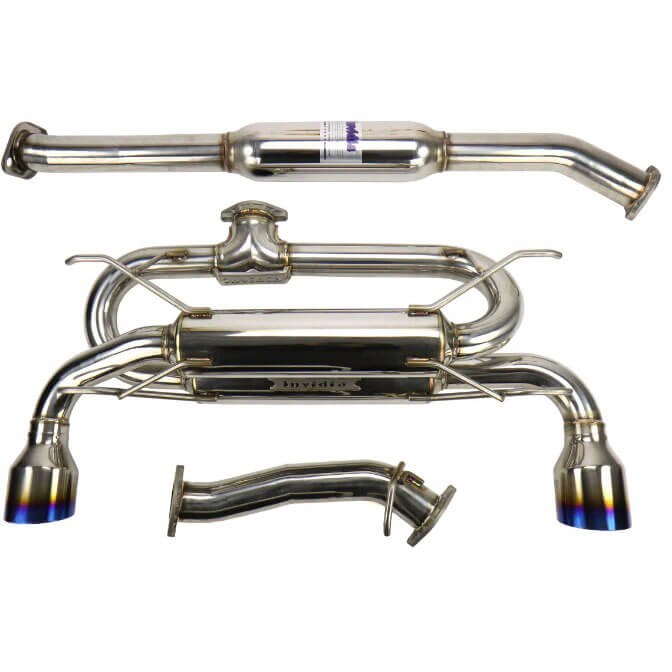 Invidia Gemini R400 Cat-Back Exhaust w/ Dual Single-Layer 101mm Ti Tips, 2013-2020 BRZ/FR-S/86