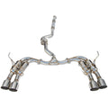 Invidia Gemini R400 Cat-Back Exhaust w/ Quad Single-Layer 101mm SS Tips, 2011-2014 WRX & STi (Sedan)