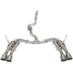 Invidia Gemini R400 Cat-Back Exhaust w/ Quad Single-Layer 101mm SS Tips, 2011-2014 WRX & STi (Sedan)