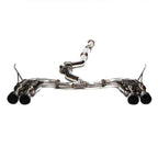 Invidia Gemini R400 Cat-Back Exhaust w/ Quad Single-Layer 101mm SS Tips, 2015-2021 WRX & STi