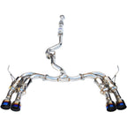 Invidia Gemini R400 Cat-Back Exhaust w/ Quad Single-Layer 101mm Ti Tips, 2011-2014 WRX & STi (Sedan)