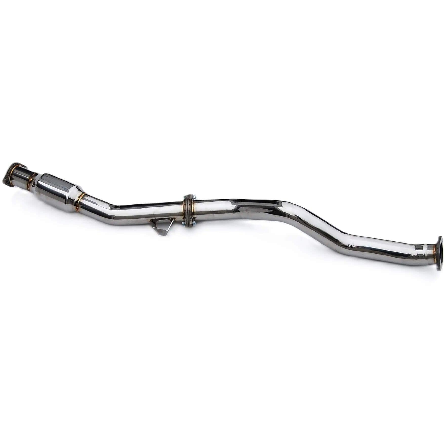 Invidia High Flow Cat Front Pipe (76mm), 2022-2026 WRX (Auto) - Angle 2