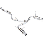 Invidia N1 Cat-Back Dual Exhaust System w/ 101mm SS Tips, 2022-2026 WRX - Angle 2