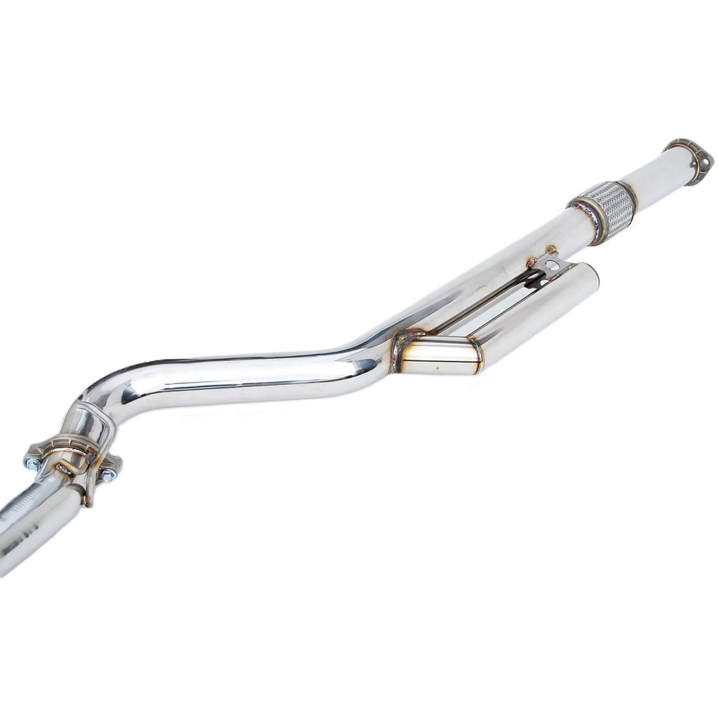 Invidia N1 Cat-Back Dual Exhaust System w/ 101mm SS Tips, 2022-2026 WRX - Angle 3