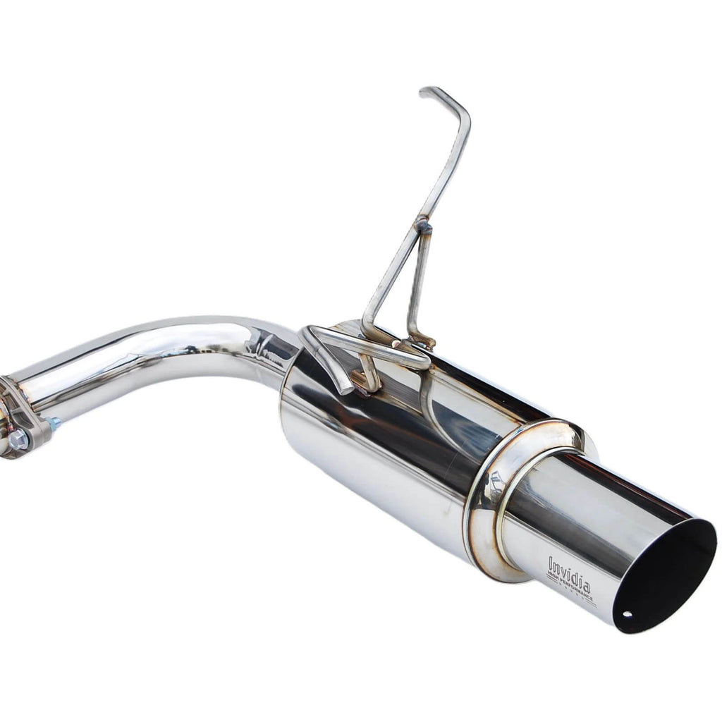 Invidia N1 Cat-Back Dual Exhaust System w/ 101mm SS Tips, 2022-2026 WRX - Angle 4