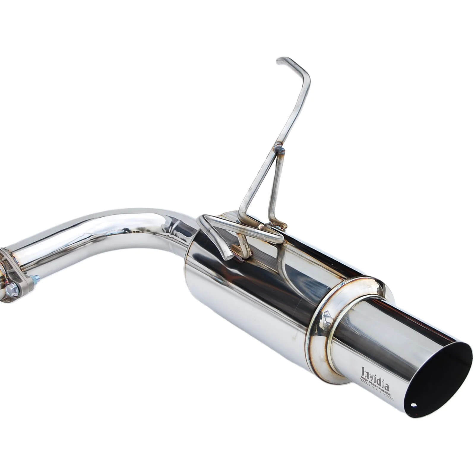 Invidia N1 Cat-Back Dual Exhaust System w/ 101mm SS Tips, 2022-2026 WRX - Angle 4