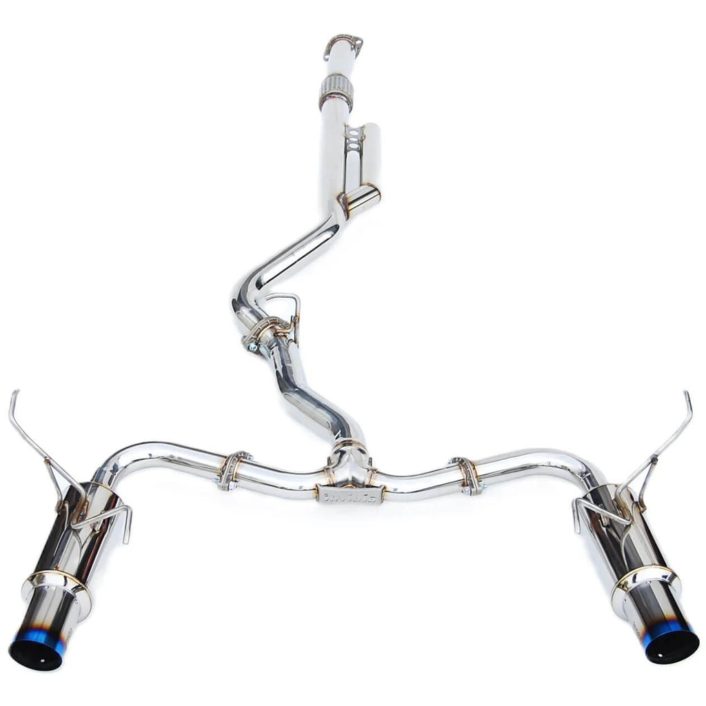 Invidia N1 Cat-Back Dual Exhaust System w/ 101mm Ti Tips, 2022-2026 WRX