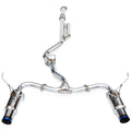Invidia N1 Cat-Back Dual Exhaust System w/ 101mm Ti Tips, 2022-2026 WRX