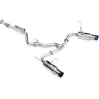 Invidia N1 Cat-Back Dual Exhaust System w/ 101mm Ti Tips, 2022-2026 WRX - Angle 2