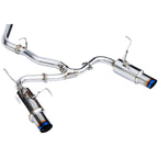 Invidia N1 Cat-Back Dual Exhaust System w/ 101mm Ti Tips, 2022-2026 WRX - Angle 3