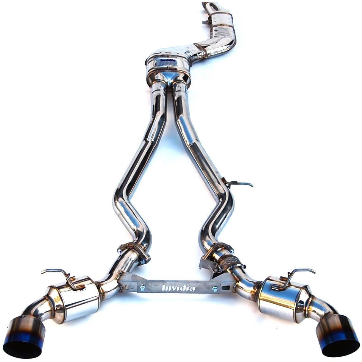 Invidia N1 Cat-Back Dual Exhaust w/ Valve & Single-Layer 125mm Ti Tips, 2020-2021 GR Supra