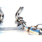 Invidia N1 Cat-Back Dual Exhaust w/ Valve & Single-Layer 125mm Ti Tips, 2020-2021 GR Supra - Angle 3