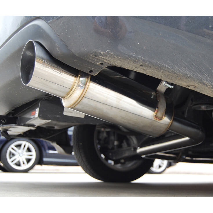 Invidia N1 Cat-Back Exhaust System w/ 101mm SS Tip, 2008-2011 Impreza 2.5i (Sedan) - Angle 3