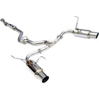 Invidia N1 Cat-Back Exhaust System w/ Dual 101mm SS Tips, 2015-2021 STi & 2015-2021 WRX - Angle 2