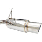 Invidia N1 Cat-Back Exhaust System w/ Dual 101mm SS Tips, 2015-2021 STi & 2015-2021 WRX - Angle 3