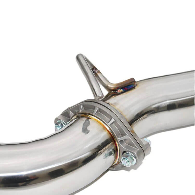 Invidia N1 Cat-Back Exhaust System w/ Dual 101mm SS Tips, 2015-2021 STi & 2015-2021 WRX - Angle 4