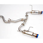 Invidia N1 Cat-Back Exhaust System w/ Dual 101mm Ti Tips, 2015-2021 WRX & STi - Angle 2