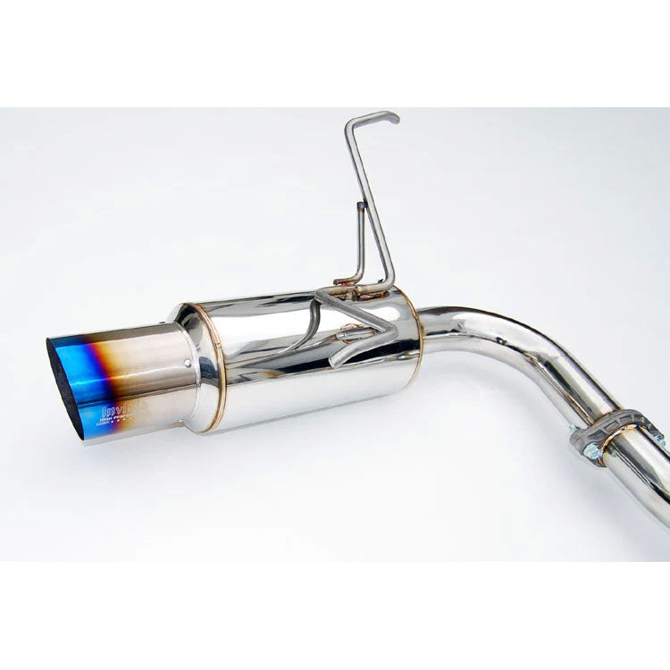 Invidia N1 Cat-Back Exhaust System w/ Dual 101mm Ti Tips, 2015-2021 WRX & STi - Angle 4