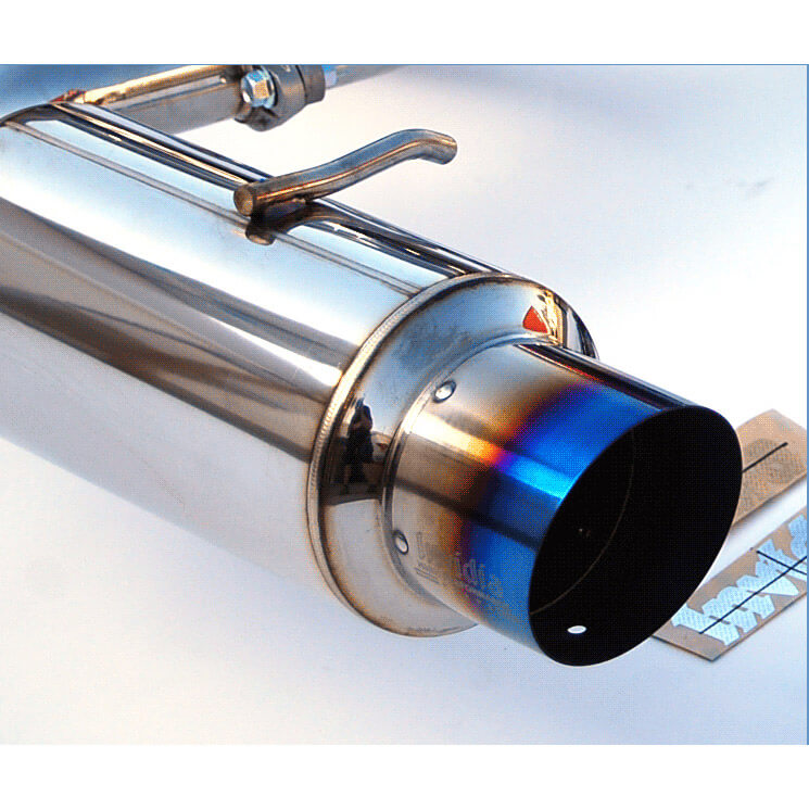 Invidia N1 Cat-Back Exhaust System w/ Dual Single-Layer 101mm Ti Tips, 2013-2020 BRZ/FR-S/86 - Angle 3