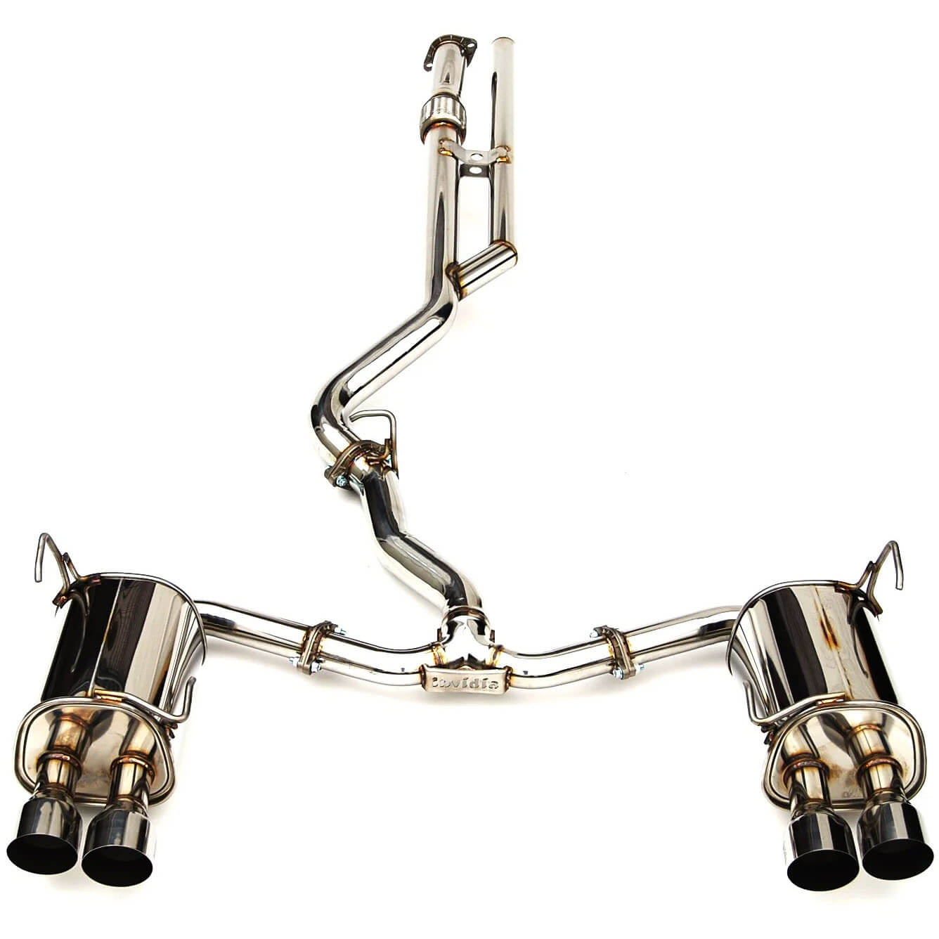 Invidia N1 Cat-Back Exhaust System w/ Quad Single-Layer 101mm SS Tips, 2022-2026 WRX