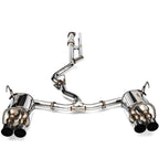 Invidia N1 Cat-Back Exhaust System w/ Quad Single-Layer 101mm SS Tips, 2022-2026 WRX - Angle 2