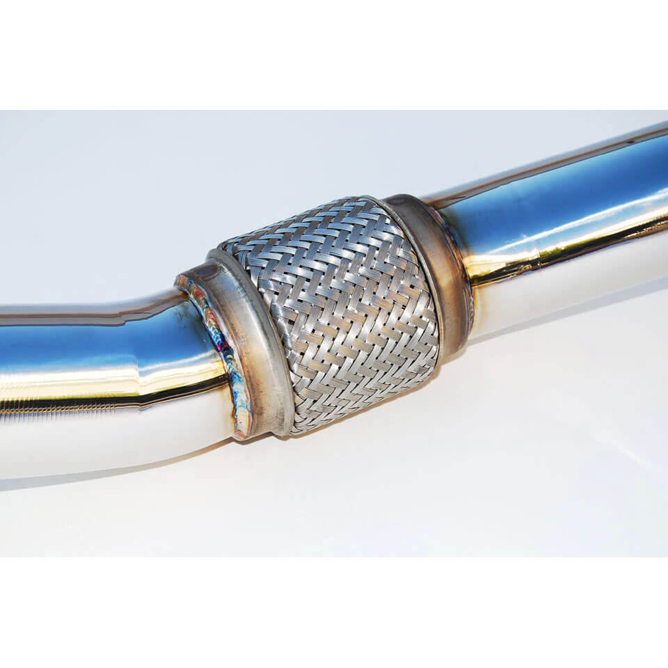 Invidia N1 Cat-Back Exhaust w/ 101mm Ti Tip, 2008-2014 WRX (Hatch) - Angle 4