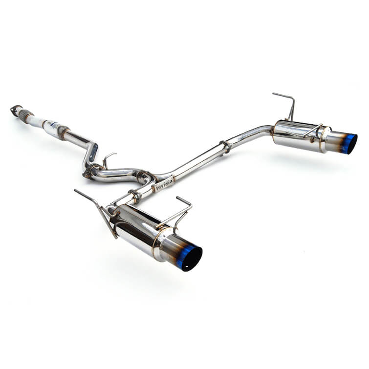Invidia N1 Cat-Back Exhaust w/ Dual Single-Layer 101mm Ti Tips, 2010-2014 Legacy GT