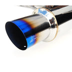 Invidia N1 Cat-Back Exhaust w/ Dual Single-Layer 101mm Ti Tips, 2010-2014 Legacy GT - Angle 3
