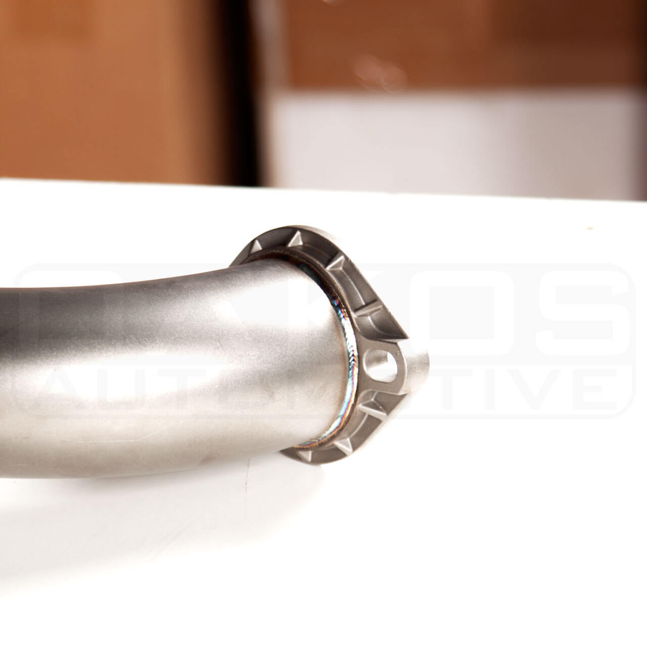 Invidia N1 Cat-Back Exhaust w/ Single Bead Blasted 101mm Ti Tip, 2015-2021 WRX & STi - Angle 4